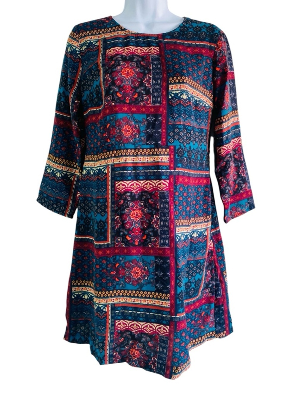 Abercrombie & Fitch Patchwork A-line Dress Size M